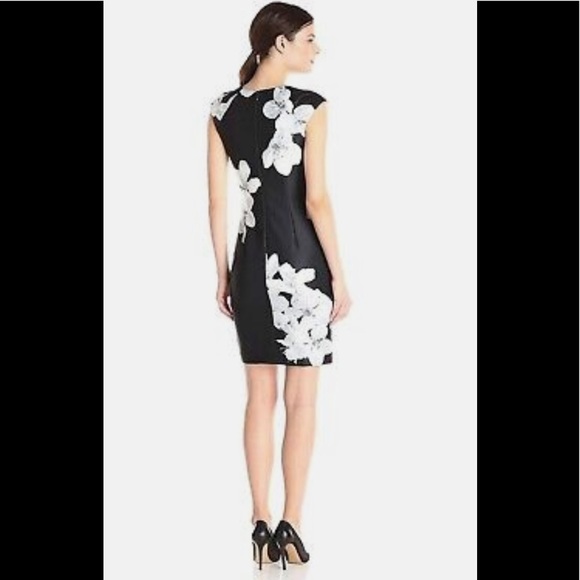 Calvin Klein floral print dress size 12. - Picture 2 of 6